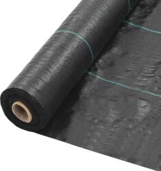 vidaXL Мрежа за мулчиране PP 1x50 м черна (45222)
