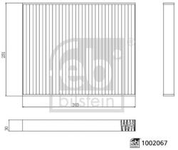 Febi Bilstein Filtru, aer habitaclu FEBI BILSTEIN 1002067 (1002067)