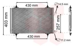 VAN WEZEL Condensator, climatizare VAN WEZEL 09005230 (09005230)