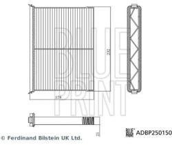 BLUE PRINT Filtru, aer habitaclu BLUE PRINT ADBP250150 (ADBP250150)