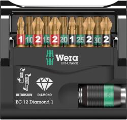 Wera Set 12 biti, Wera bit-Check 12 Diamond 1SB (05136392001) Burghiu