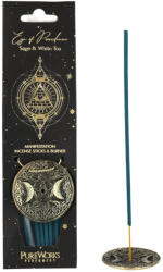 Phoenix Import Ezoterikus füstölőszett - Eye of Providence zsálya és fehér tea, tartóval