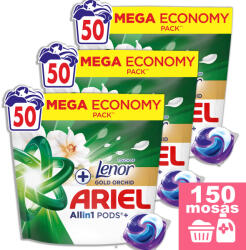 Ariel All-in-1 PODS+ + Touch of Lenor Gold Orchid 3x50 db (150 mosás)