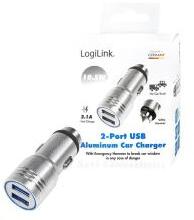 LogiLink USB autós töltő beépített vészkalapáccsal, 10, 5W (PA0228)