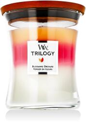 WoodWick Trilogy Warm Woods Lumânări parfumate 275 g typ Blooming Orchid