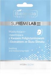 Bielenda Professional Supremelab Hydra Glow hidratáló gézmaszk csiga kivonattal