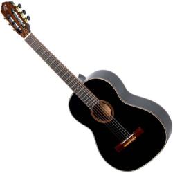 Ortega Guitars R221BK-L 4/4 klasszikus gitár, balkezes - Lucfenyő / mahagóni, fekete