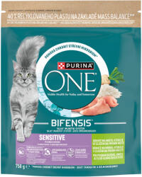 Purina One Sensitive állateledel macskáknak pulykával - 750 g