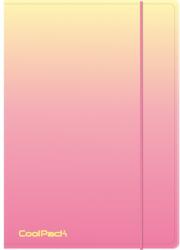COOLPACK PP gumis mappa A4-es - Gradient Peach (LU03722CP)