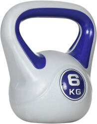 SPORTNOW Kettlebell 6kg pentru Exerciții, Protecție Moale, Bază Plată, PU și Nisip, 20x13x22 cm, Violet | Aosom Romania (A91-255V02VT)