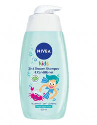 Nivea Kids 3in1 Tusfürdő és Sampon Fiúknak 500 ml (9005800321233)