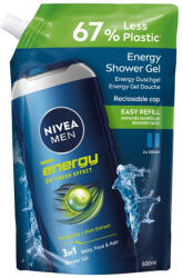 Nivea MEN tusfürdő utántöltő 500 ml Energy (4006000215402)