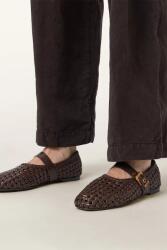 AllSaints балеринки от кожа Sabine Woven Flat (W102FE)