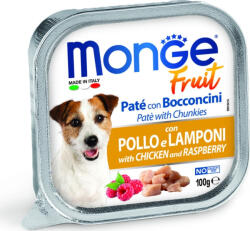 Monge Fruit Paté&Chunkies csirke-málna 100 g