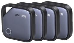 UGREEN CM916 bluetooth nyomkövető 4db (kulcstartóra, valós idejű nyomkövetés, Android/iOS kompatibilis) SÖTÉTSZÜRKE (75646P) - hyperoutlet