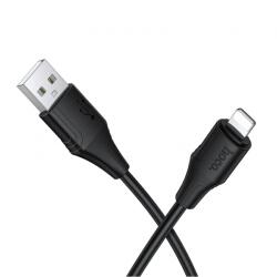 hoco. Cablu Date si Incarcare USB-A - Lightning HOCO X124, 18W, 1m, Negru - evomag