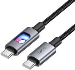 hoco. Cablu Date si Incarcare USB-C - USB-C HOCO U144 Led, 60W, 1.2m, Negru