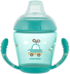 Canpol babies Cseppmentes itatópohár puha ivócsőrrel 230 ml (9h+) - Türkiz - pindurka