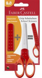 Faber-Castell Foarfeca scolara cu protectie grip rosie faber-castell (FC181550)