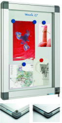 Smit Visual Supplies Avizier interior/exterior Recto, tabla alba magnetica, 6 x A4, 60 x 63 cm, SMIT (13001301)