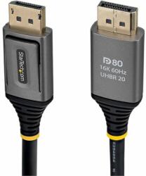 StarTech DisplayPort 2.1 Összekötő Fekete 1.5m DP21V-150C-DP80-CBL (DP21V-150C-DP80-CBL)