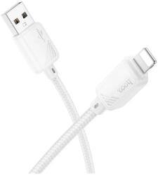 hoco. X113 adatkábel (USB - lightning, 2.4A, gyorstöltő, 100cm) FEHÉR (X113_WHITE)
