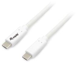 Equip Преобразувателен кабел - 128361 (USB-C 3.2 Gen1 към USB-C, мъжки/женски, PD: 60W, бял, 1 м) (128361)