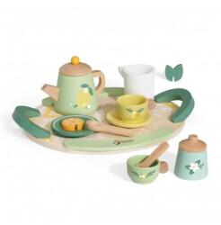 Teddies Set de ceai din lemn 14 piese în cutie (TD00512118) Bucatarie copii