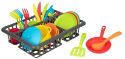 Teddies Set de vase de bucătărie din plastic 27 buc (TD00543049) Bucatarie copii
