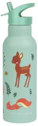 A Little Lovely Company - sticlă de băut din oțel inoxidabil, 500 ml - prieteni din pădure (ALLC_DBSXFF73)