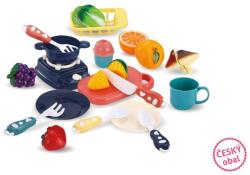 Wiky Set bucatarie in cos 26x19x14 cm - albastru - ambalaj slovac (WKW022516) Bucatarie copii