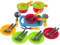 Teddies Set veselă cu farfurie din plastic (TD00880067) Bucatarie copii