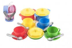 Teddies Set de 18 vase colorate din plastic (TD00880001) Bucatarie copii