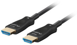 Lanberg CA-HDMI-30FB-0100-BK HDMI 2.1 apa-apa fekete aktív optikai AOC kábel 10m