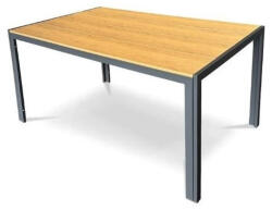  Kerti asztal, Havana 190, bézs/szürke, 190 x 90 cm, magasság: 74 cm, artwood lécelt asztallap, alumínium váz, lekerekített sarkokkal (3EXN0048)