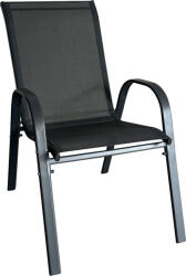 ST Leisure Equipment Kerti szék, ST Leisure Equipment Leq Karen, fekete, 56 x 68 x 93 cm, időjárásálló, UV-álló (TC802042)
