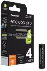Panasonic Eneloop PRO AAA 930mAh 4 db újratölthető (BK-4HCDE/4CP) (BK-4HCDE/4CP)