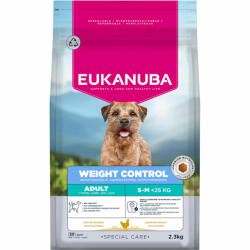 EUKANUBA 2x2, 3kg Eukanuba Special Care Weight Control Adult Small/Medium száraz kutyatáp
