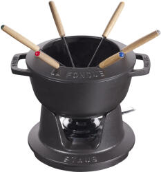 Staub Комплект за фондю черен O 16 cm Staub (ST14001623)