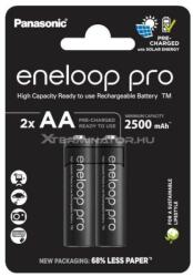 Panasonic Eneloop PRO AA 2500mAh 2 db újratölthető elem (BK-3HCDE/2CP) (BK-3HCDE/2CP)