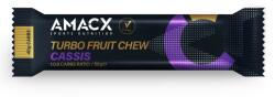 Amacx Turbo Fruit Chew Cassis energia szelet, 50g, 1 db, feketeribizli ízű