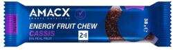 Amacx Energy Fruit Chew Cassis energia szelet, 38g, 1db, feketeribizli ízű