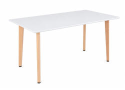 Leziter Silla 120 cm szögletes étkezőasztal fehér (LN-102-12070-RE) - everyo