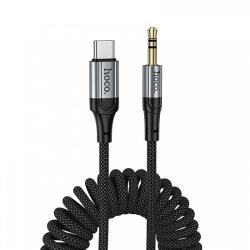 hoco. USB-C - 3, 5 mm-es audiokábel Hoco UPA33B, 1, 5 m, fekete