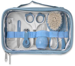 Lorelli Baby Care ápolási szett átlátszó tartóban - moonlight blue