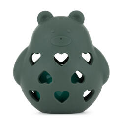  PETITE&MARS Szilikon játék csörgővel Bear Basil Misty Green 0m+ (606817)