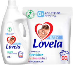 Lovela Baby mosókapszula 60 db + Lovela Baby öblítő 2 liter