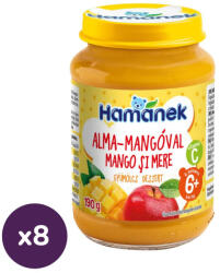 Hamánek bébidesszert alma-mangó, 6 hó+ (8x190g)