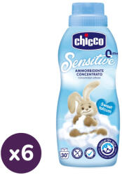 Chicco Sensitive öblítő koncentrátum babapúder illattal (6x750 ml)