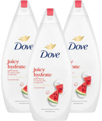 Dove Juicy Hydrate dinnyés krémtusfürdő (3x720 ml)